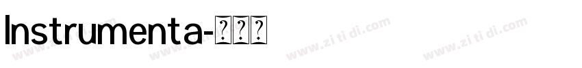 Instrumenta字体转换