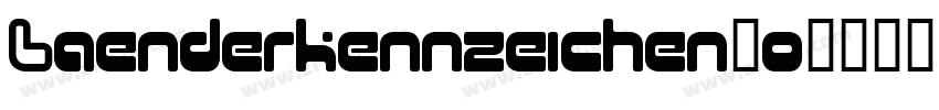 Laenderkennzeichen20字体转换
