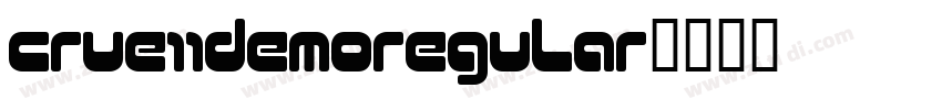 crue11demoregular字体转换