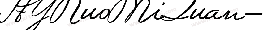 HYNuoMiTuan字体转换