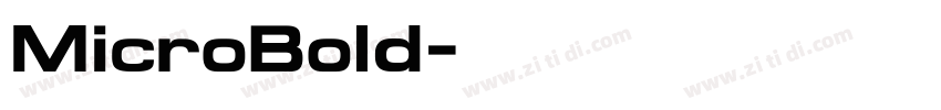 MicroBold字体转换