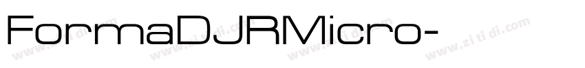 FormaDJRMicro字体转换