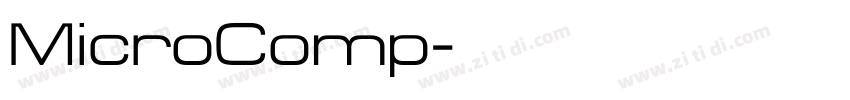 MicroComp字体转换