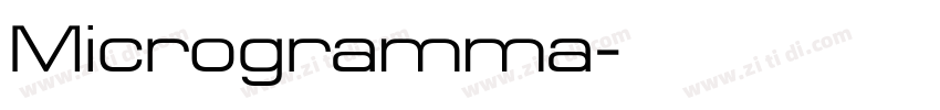 Microgramma字体转换