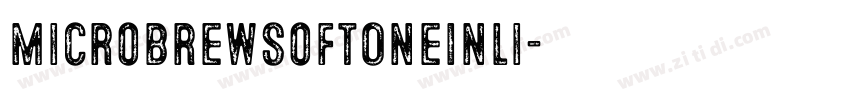MicrobrewSoftOneInli字体转换