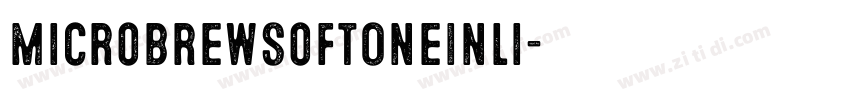 MicrobrewSoftOneInli字体转换