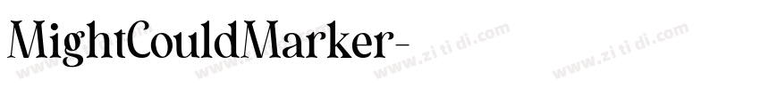 MightCouldMarker字体转换 MightCouldMarker字体转换
