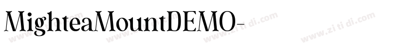 MighteaMountDEMO字体转换