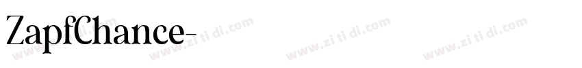 ZapfChance字体转换