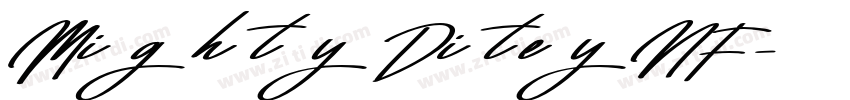MightyDiteyNF字体转换