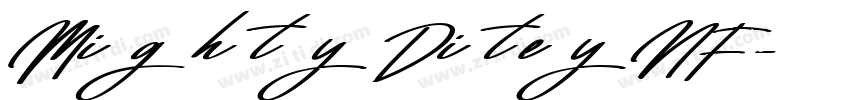 MightyDiteyNF字体转换