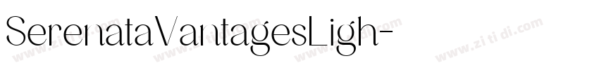 SerenataVantagesLigh字体转换