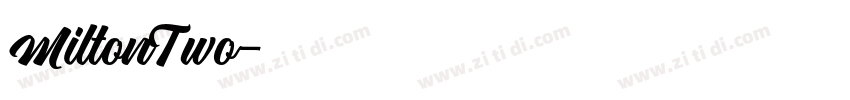 MiltonTwo字体转换