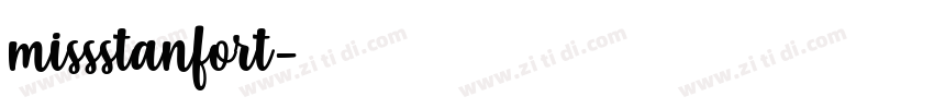 missstanfort字体转换