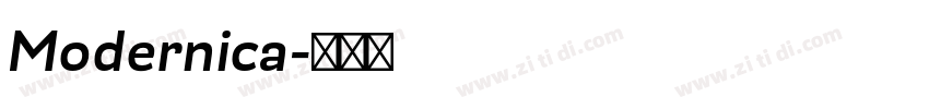 Modernica字体转换