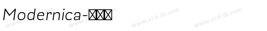 Modernica字体转换