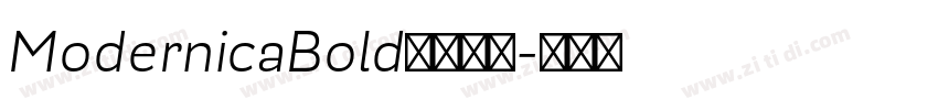 ModernicaBold字体下载字体转换