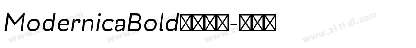 ModernicaBold字体下载字体转换