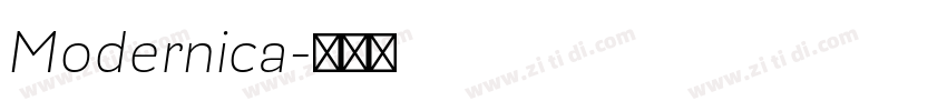 Modernica字体转换