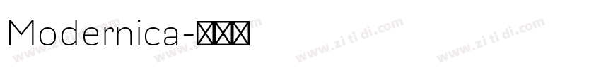 Modernica字体转换