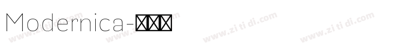Modernica字体转换