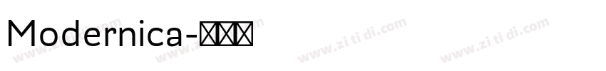 Modernica字体转换
