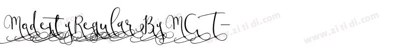 ModestyRegularByMCT字体转换