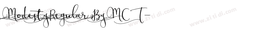 ModestyRegularByMCT字体转换