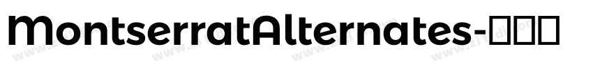 MontserratAlternates字体转换