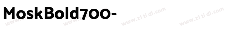 MoskBold700字体转换