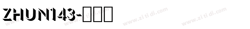 zhun143字体转换
