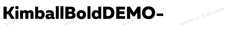 KimballBoldDEMO字体转换