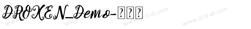 DROXEN_Demo字体转换