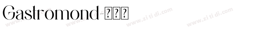 Gastromond字体转换