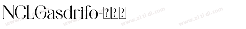 NCLGasdrifo字体转换