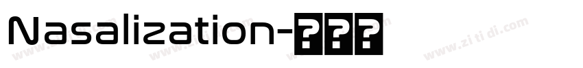 Nasalization字体转换