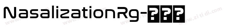 NasalizationRg字体转换