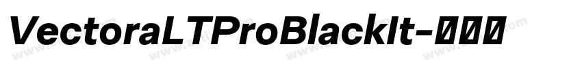 VectoraLTProBlackIt字体转换