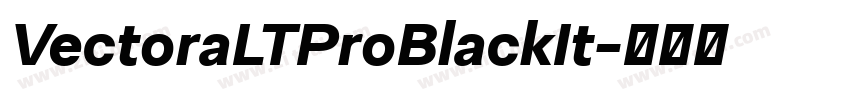 VectoraLTProBlackIt字体转换