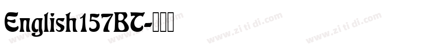 English157BT字体转换