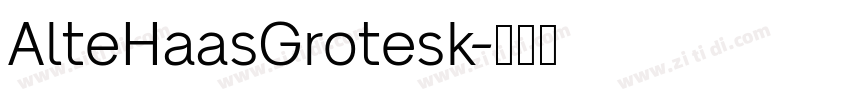 AlteHaasGrotesk字体转换