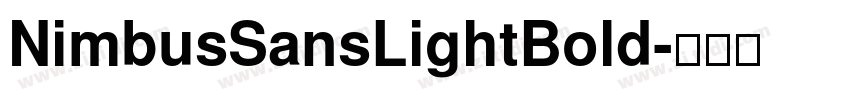 NimbusSansLightBold字体转换
