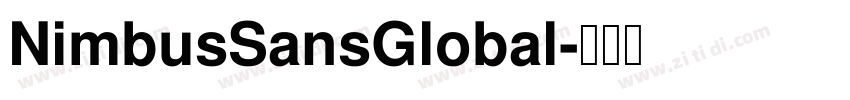 NimbusSansGlobal字体转换