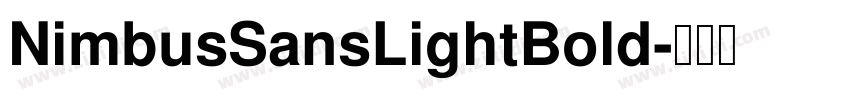 NimbusSansLightBold字体转换
