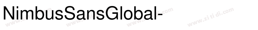 NimbusSansGlobal字体转换