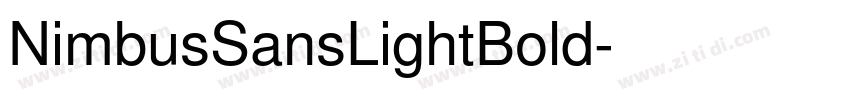 NimbusSansLightBold字体转换