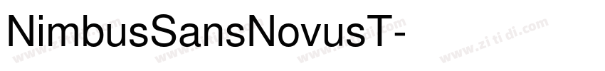 NimbusSansNovusT字体转换