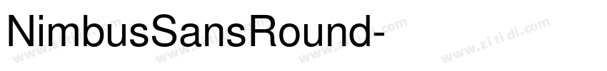 NimbusSansRound字体转换