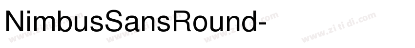 NimbusSansRound字体转换