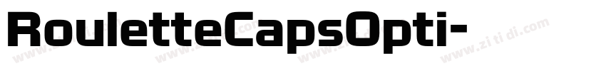 RouletteCapsOpti字体转换